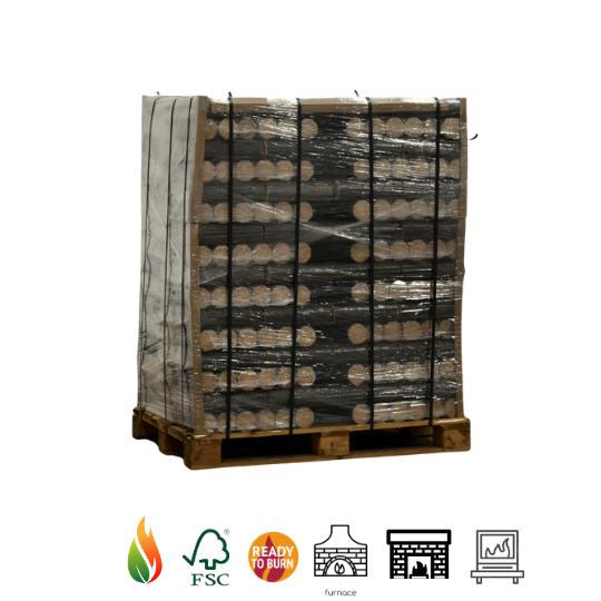 Oak/Chesnut Hardwood Nestro Heat Logs for Trade & Wholesale – 20% VAT 3